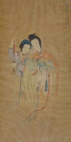 Attributed to Fei Danxu (1801-1850) Two Ladies, 1844