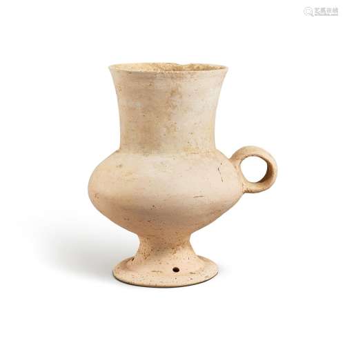 A white pottery goblet, Dawenkou culture, 4300-2400 B.C. 大汶...