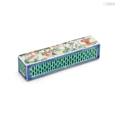A famille-rose rectangular cricket cage Qing dynasty, Qianlo...