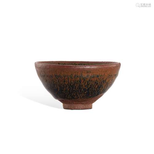 A Jian black-glazed 'hare's fur' tea bowl, South...