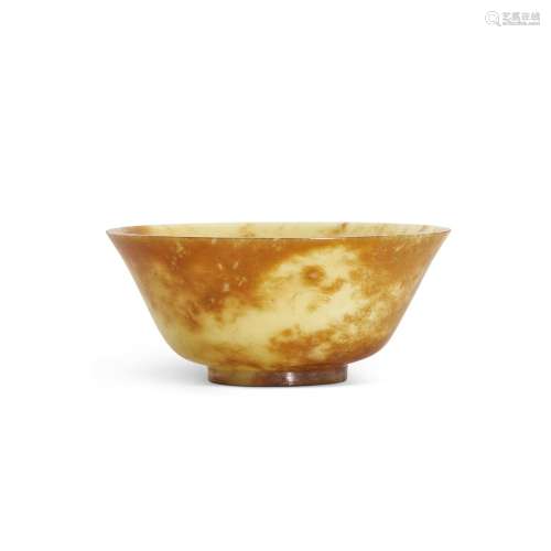 A yellow jade bowl, Qing dynasty 清 黃玉盌