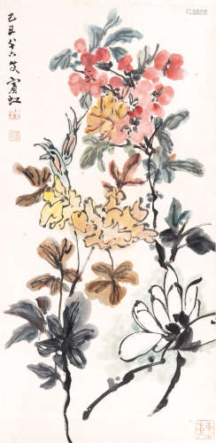 黄宾虹 	花卉