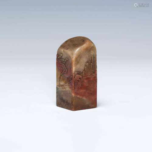 民國或更早 壽山石印章A Chinese soapstone seal,Republic perio...