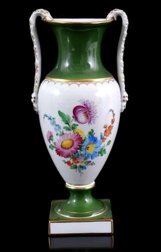 Dresden porcelain ear vase