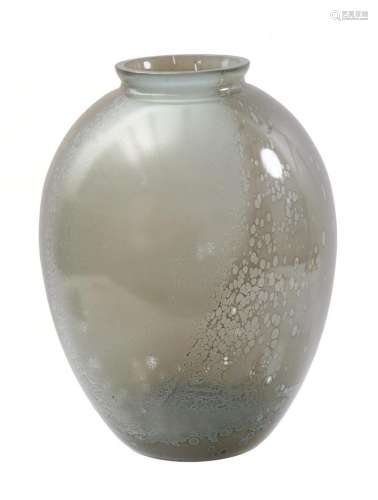 Polychrome glass vase