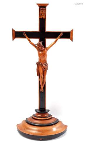 Walnut with rosewood crucifix