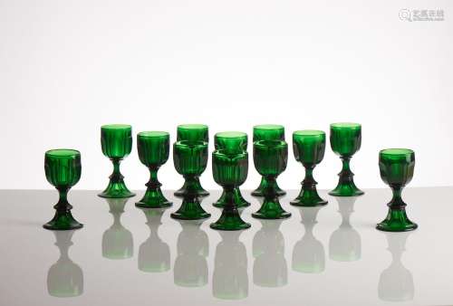 A set of 12 Rhone wine glasses
