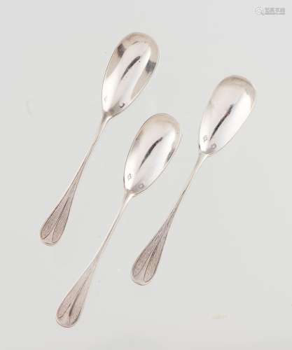 A set of three egg spoons<br />