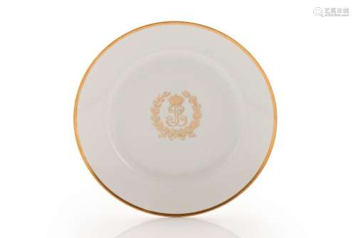 A Royal provenance plate