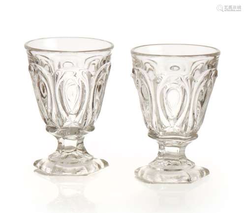 A pair of Charles X drinking glasses