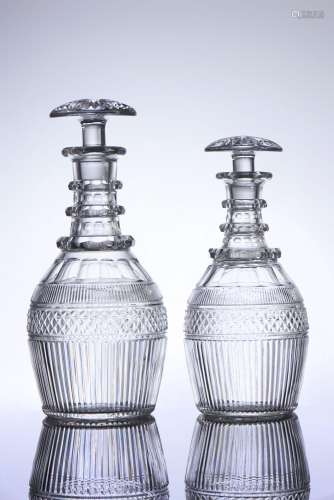 A pair of Charles X bottles