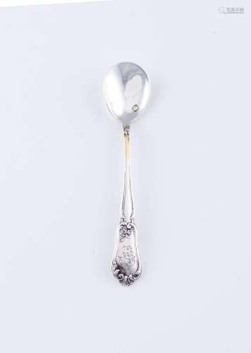 A Louis XV style salt spoon