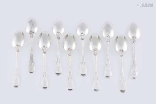 A set of coffee spoons