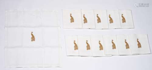 A set of 12 napkins