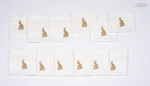 A set of 12 napkins