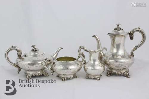 Victorian silver tea set