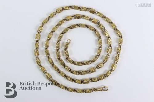 9ct yellow gold box chain necklace