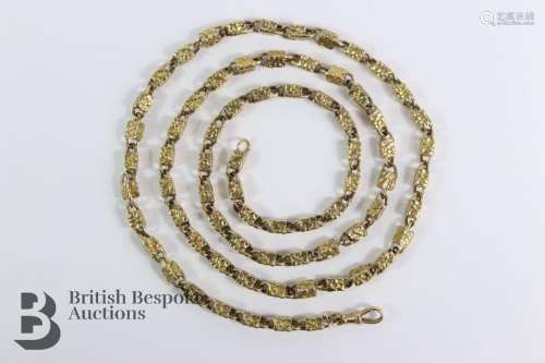 9ct yellow gold box chain necklace