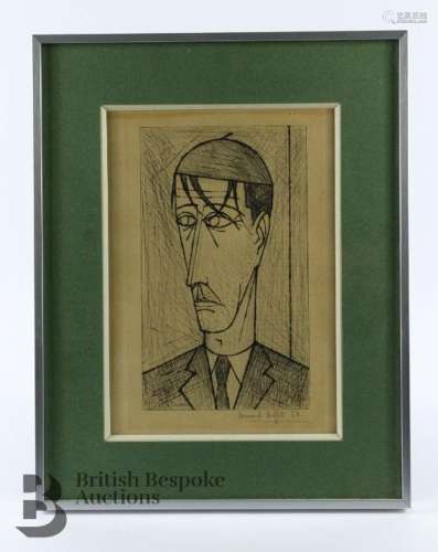 Bernard Buffet (1928-1999) drypoint etching