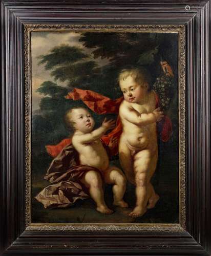 CIRCLE OF ADRIAEN VD WERFF - 'TWO PUTTI', DUTCH EARLY 18TH C...