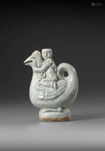 A CHINESE QINGBAI CHICKEN SHAPED EWER, NORTHERN SONG (960–11...
