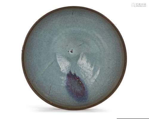 A CHINESE JUNYAO PURPLE-SPLASHED CONICAL BOWL, YUAN DYNASTY ...