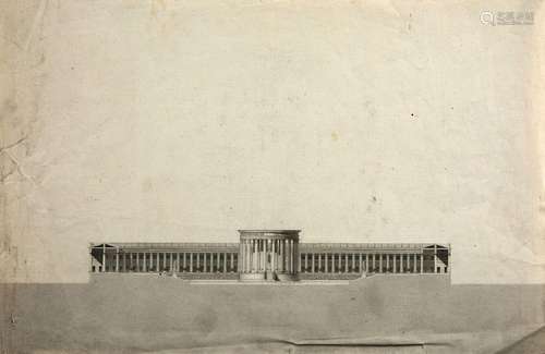 COMBES Louis (1754-1818)<br />
"Trois projets de monume...