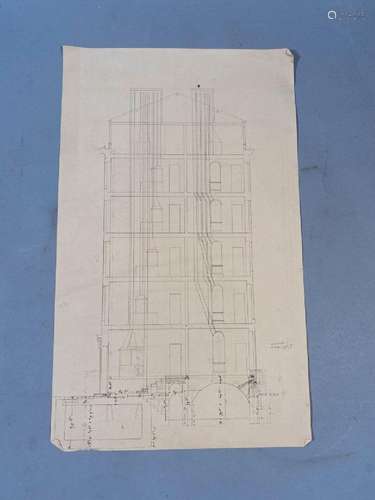 ECOLE FRANCAISE du XIXème Siècle<br />
"Projets d'archi...