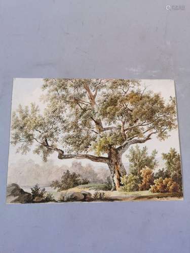 VASSEROT Jean (Joigny 1769-Vers 1832)<br />
"Paysage à ...