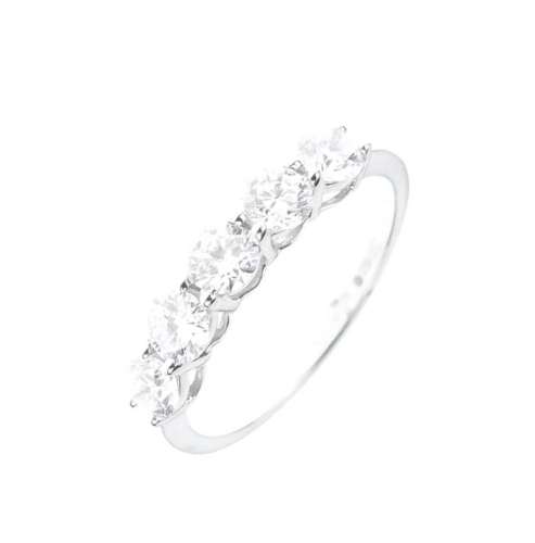 Five-stone diamond ring