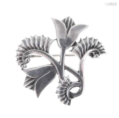 Silver brooch