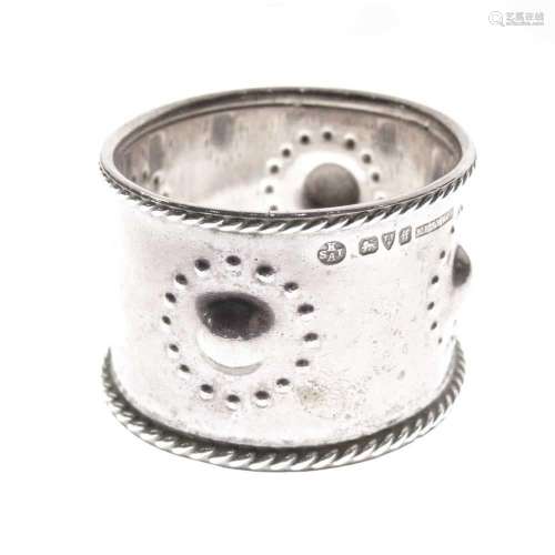 Keswick School - George V silver napkin ring