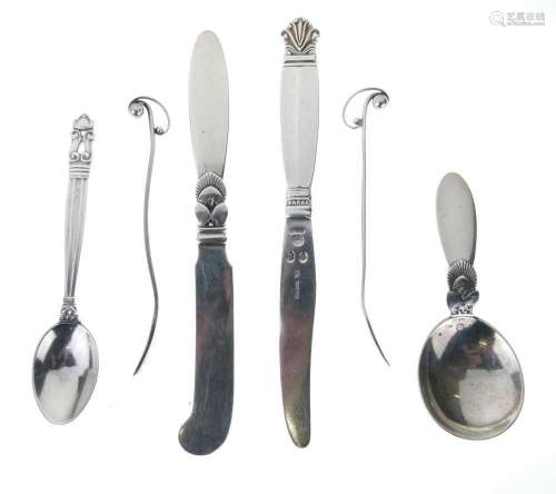 Georg Jensen – Six flatware pieces