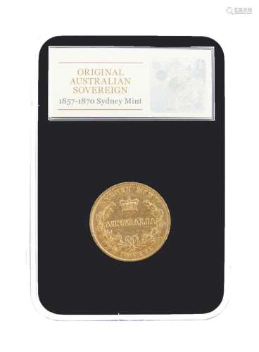 Victorian Sydney Mint Australian gold sovereign, 1868