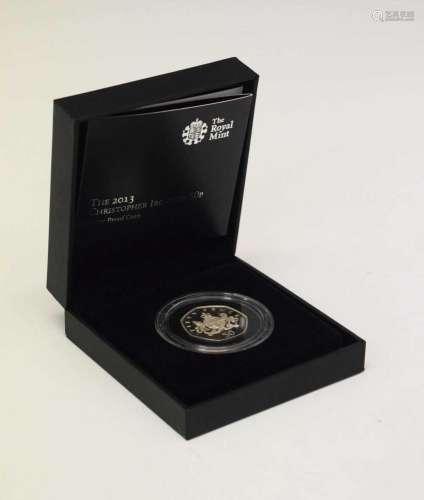 Elizabeth II silver proof 50 pence 2013