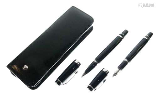 Montblanc Boheme Noir fountain pen and rollerball set