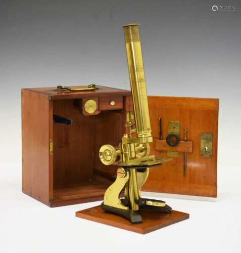 Victorian cased microscope