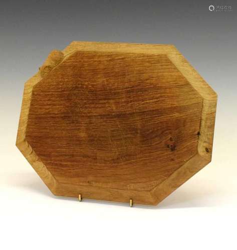 Workshop of Robert Mouseman Thompson, oak octagonal breadboa...