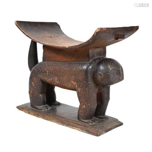 Fante (Ghana) leopard stool