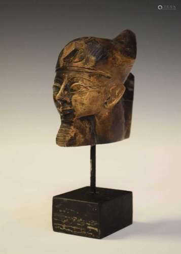 Small Egyptian bust of a Pharoah