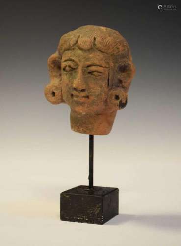 Pre Columbian terracotta bust