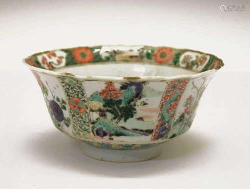 Chinese Famille Verte porcelain bowl