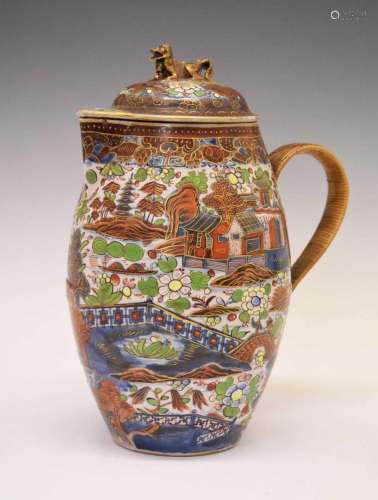 Early 19th Century Chinese Clobbered jug and cover