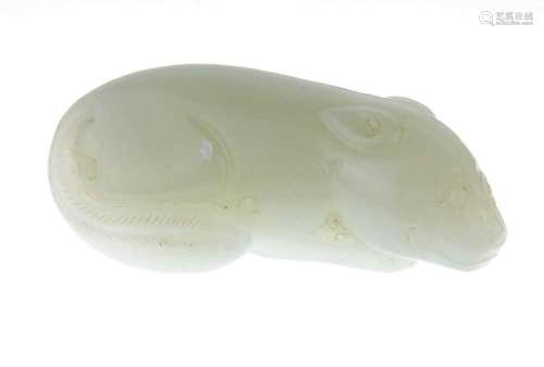 Chinese carved jade figure of a cat