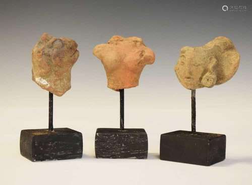 Three Javanese Majapahit Kingdom terracotta items