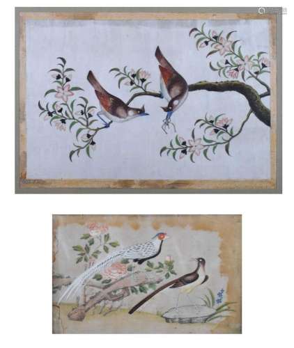 Two 19th Century Chinese watercolours