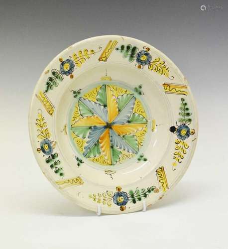 Faience dish, probably Spanish