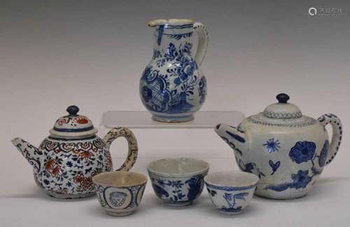 Group of Dutch Delftware c.1700 (6)