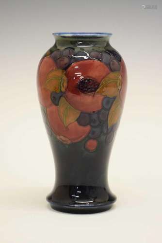 William Moorcroft pottery Pomegranate pattern vase