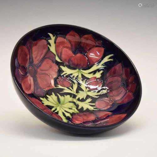 Walter Moorcroft Anemone footed bowl